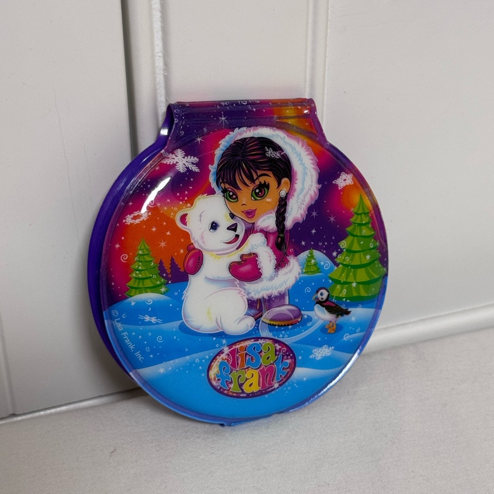 Vintage 2006 Lisa Frank Compact Mirror & Notepad Anaña the Eskimo native girl